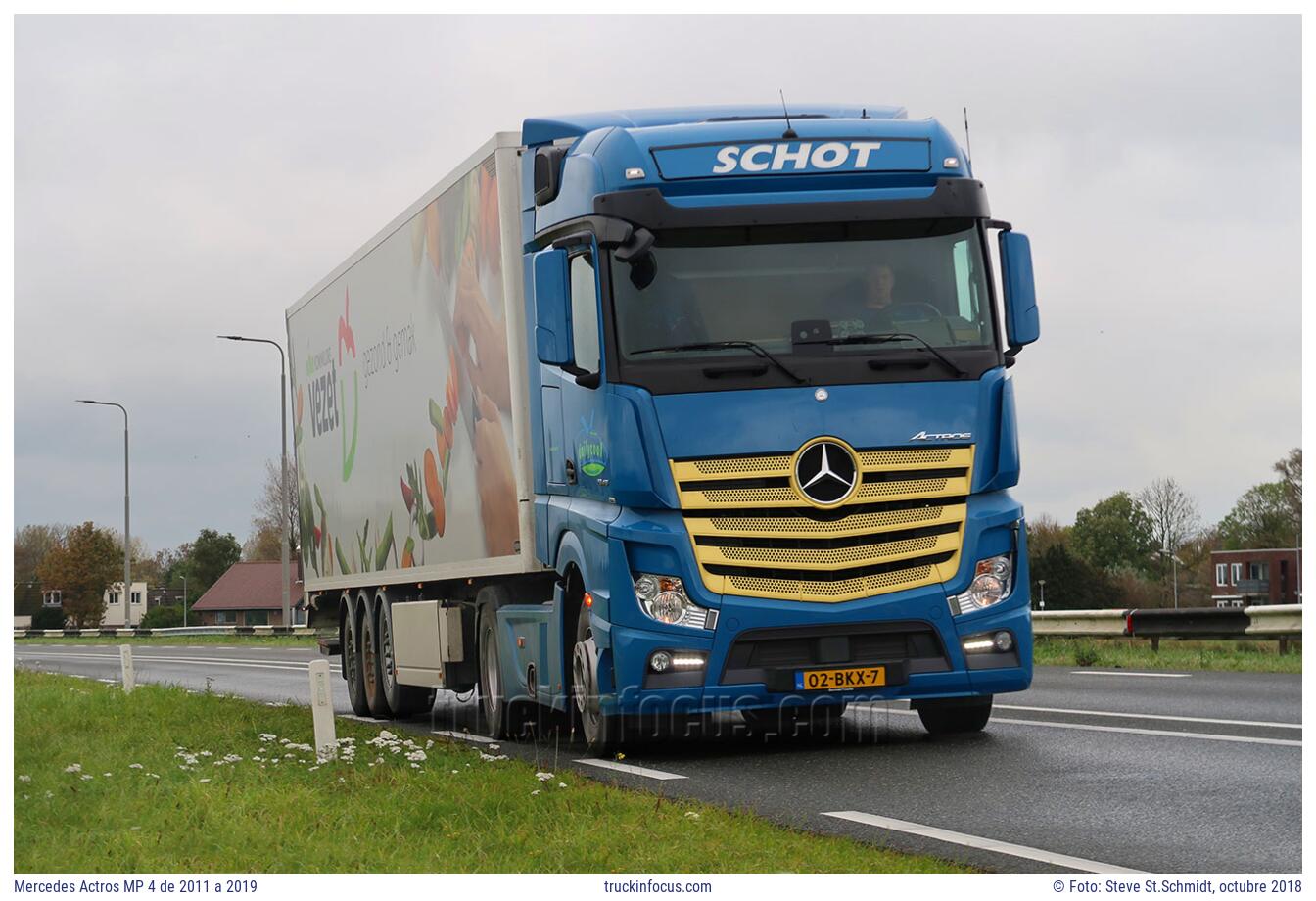 Mercedes Actros MP 4 de 2011 a 2019 Foto octubre 2018