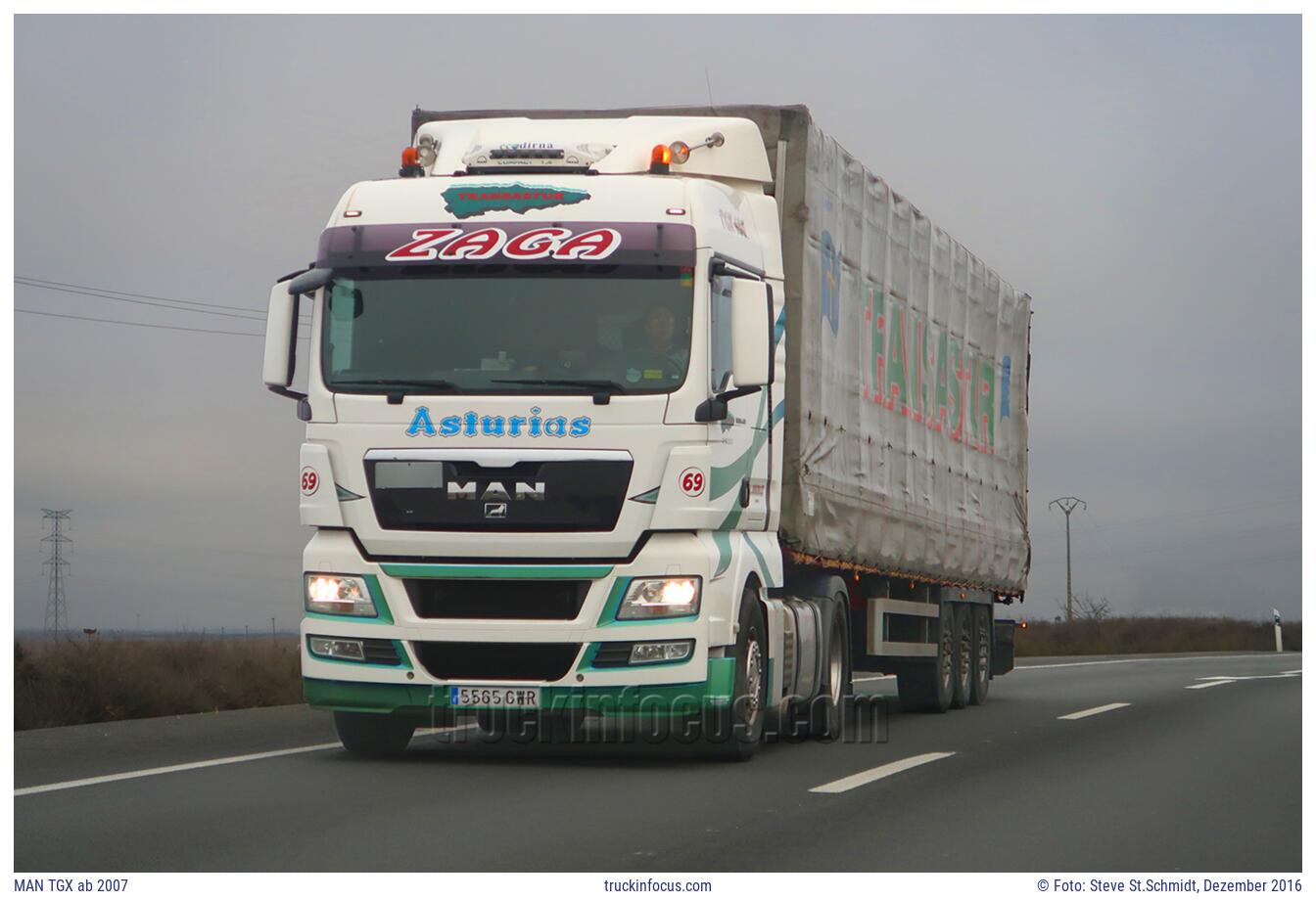 MAN TGX ab 2007 Foto Dezember 2016