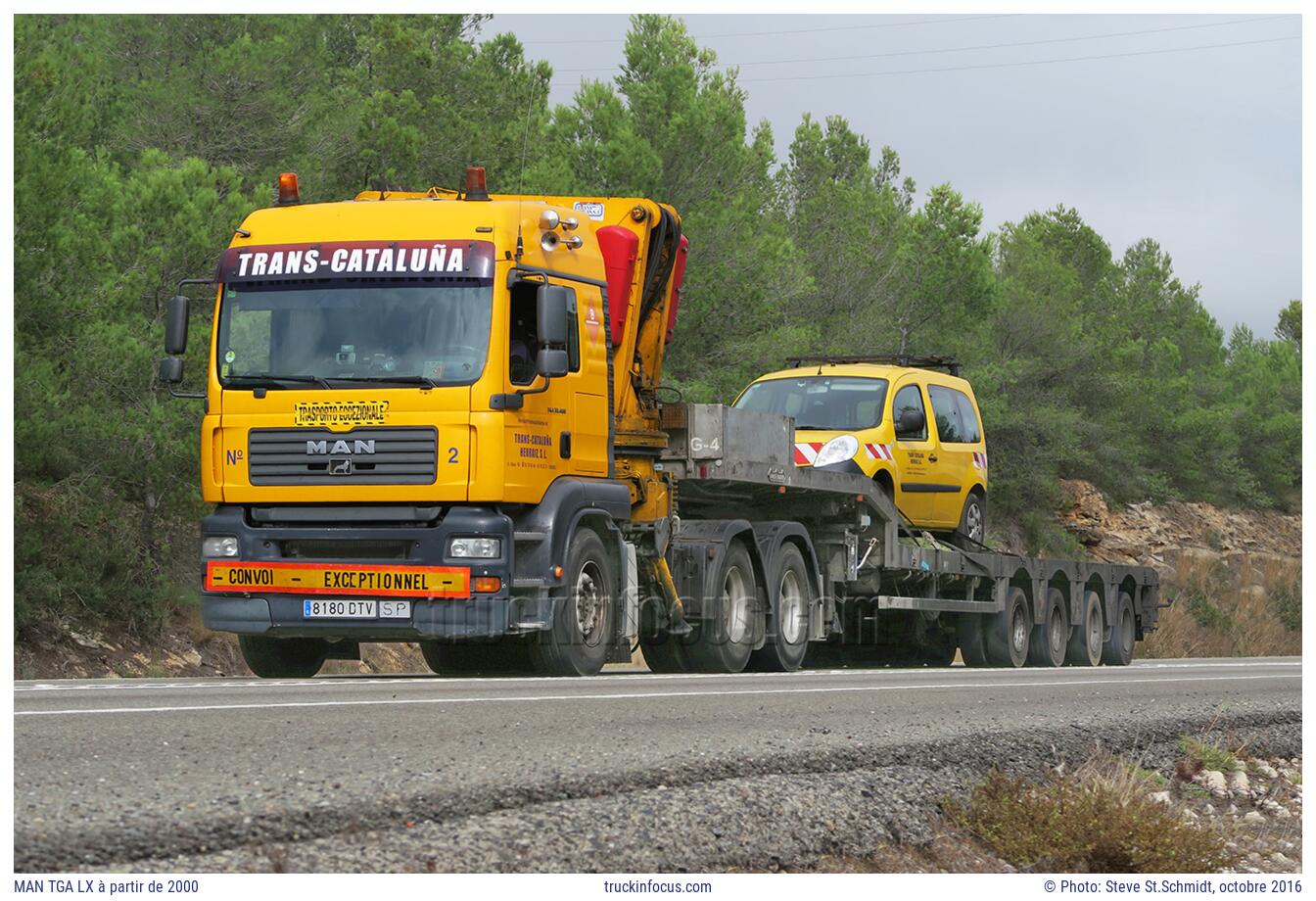 MAN TGA LX à partir de 2000 Photo octobre 2016