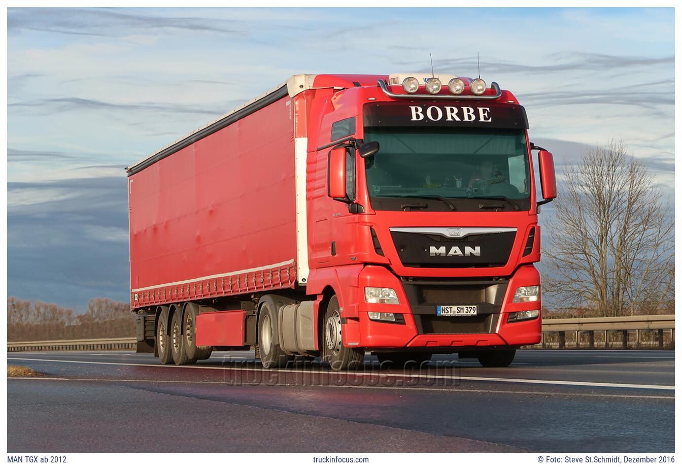 MAN TGX ab 2012 Foto Dezember 2016