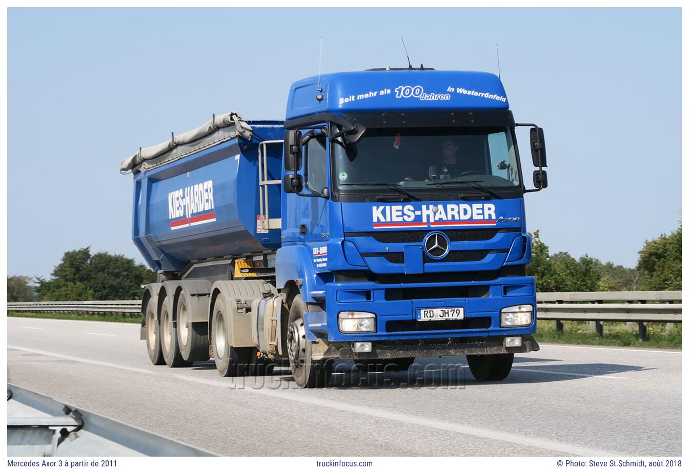 Mercedes Axor 3 à partir de 2011 Photo août 2018