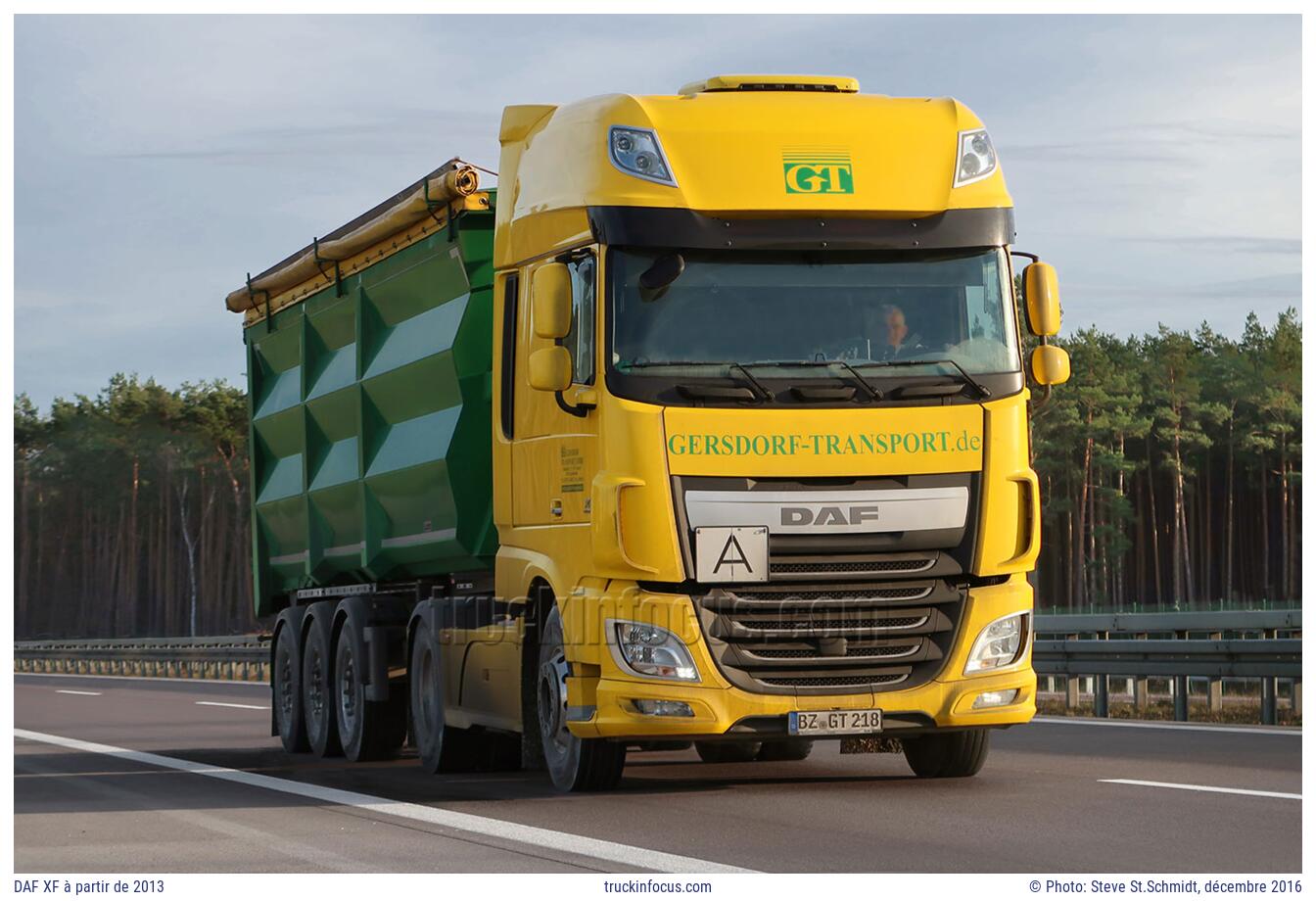 DAF XF à partir de 2013 Photo décembre 2016