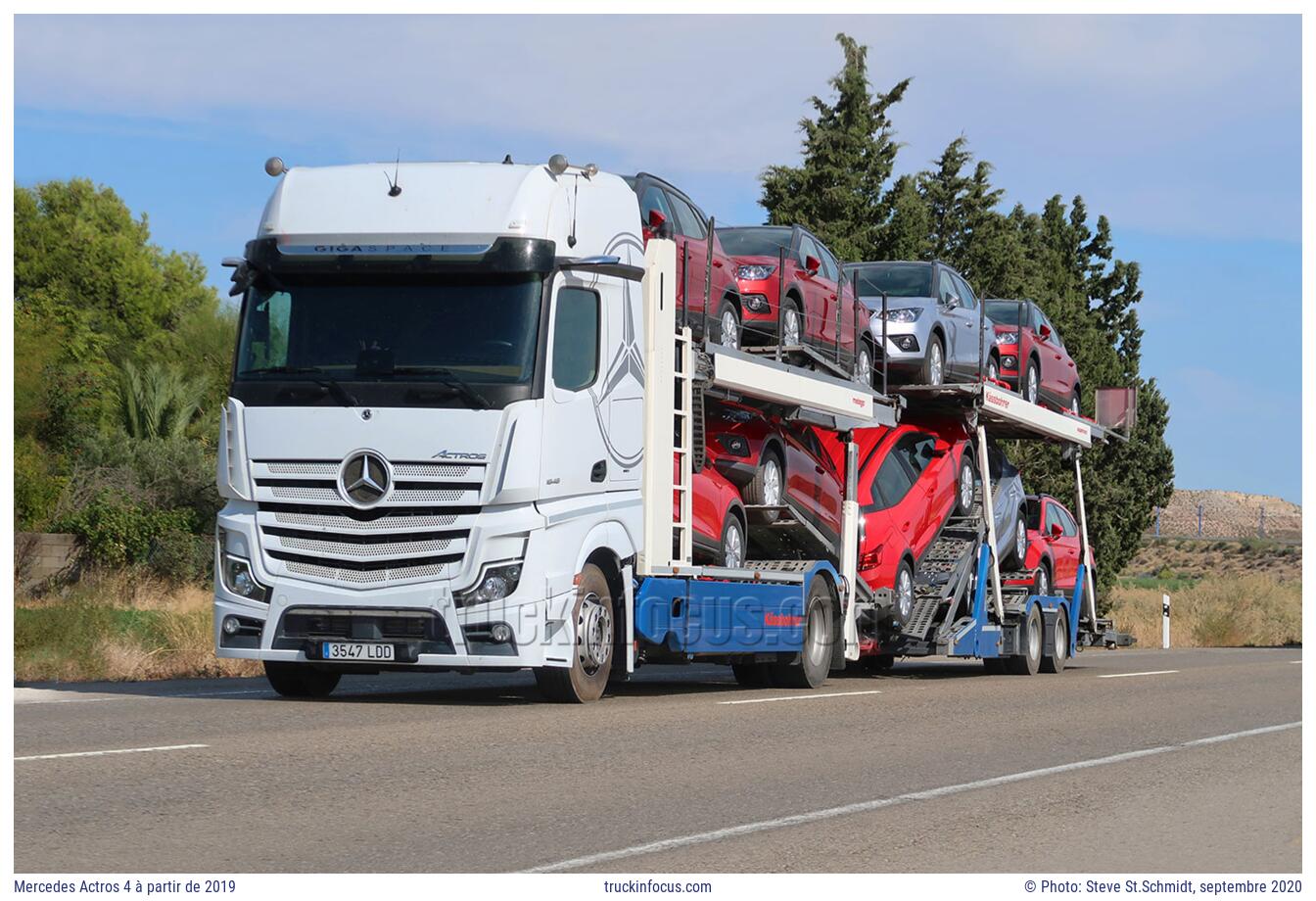 Mercedes Actros 4 à partir de 2019 Photo septembre 2020