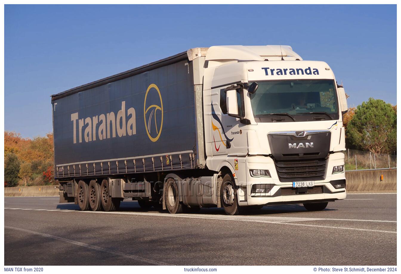 MAN TGX from 2020 Photo December 2024