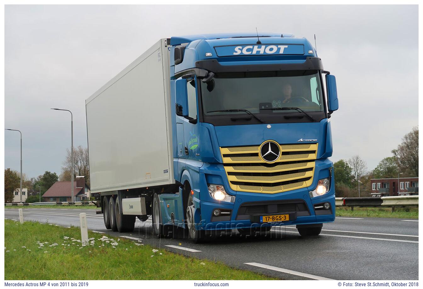Mercedes Actros MP 4 von 2011 bis 2019 Foto Oktober 2018