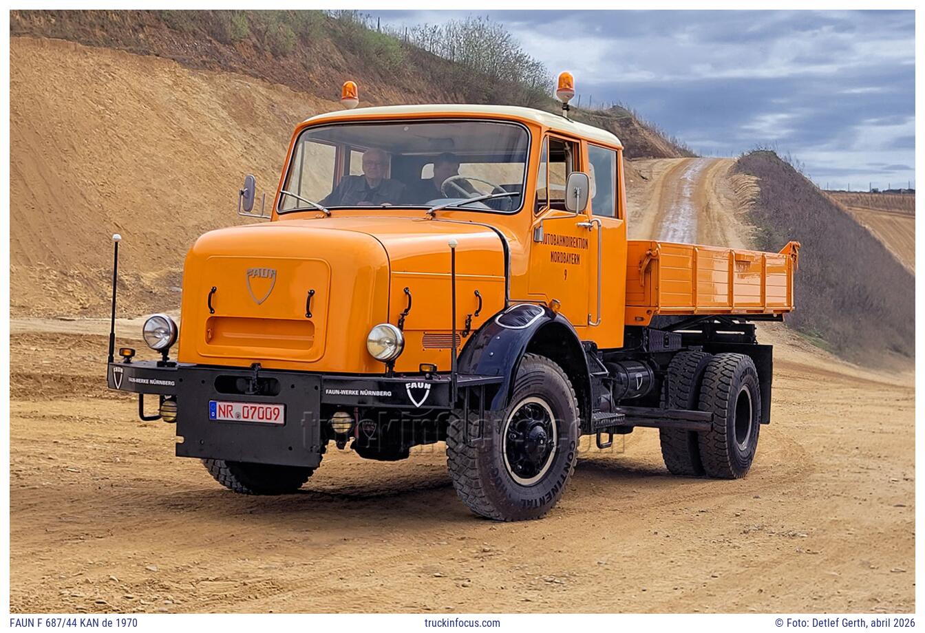 FAUN F 687/44 KAN de 1970 Foto abril 2026