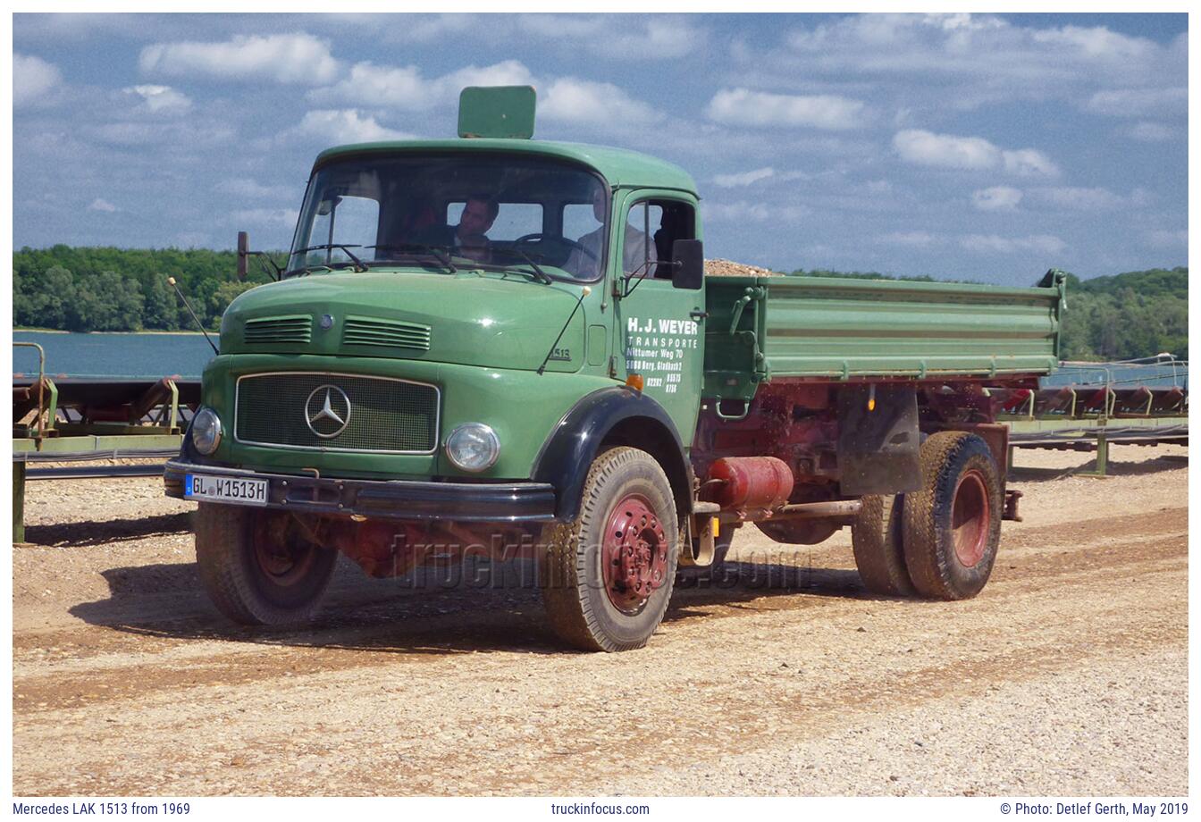 Mercedes LAK 1513 from 1969 Photo May 2019