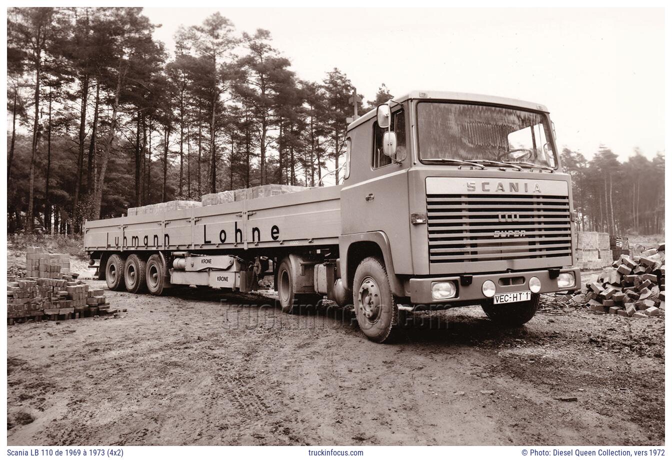 Scania LB 110 de 1969 à 1973 (4x2) Photo vers 1972