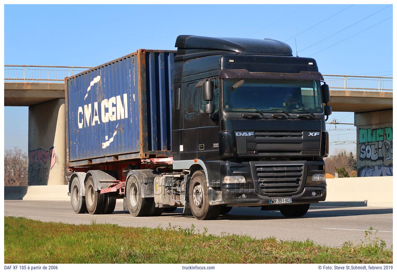 DAF XF 105 à partir de 2006 Foto febrero 2019