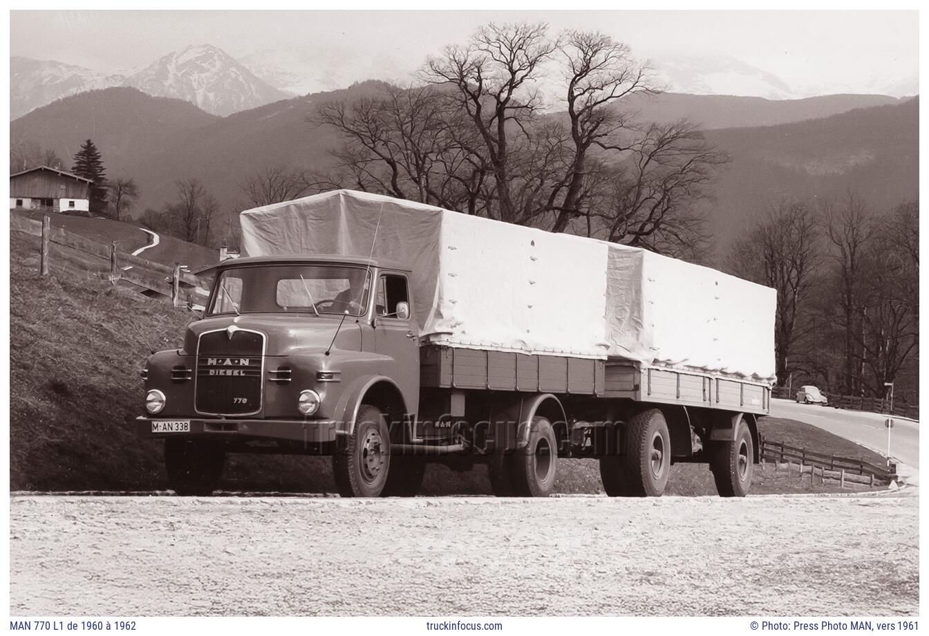 MAN 770 L1 de 1960 à 1962 Photo vers 1961