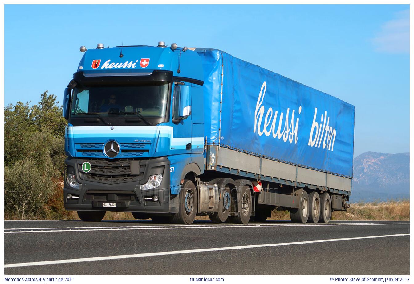 Mercedes Actros 4 à partir de 2011 Photo janvier 2017