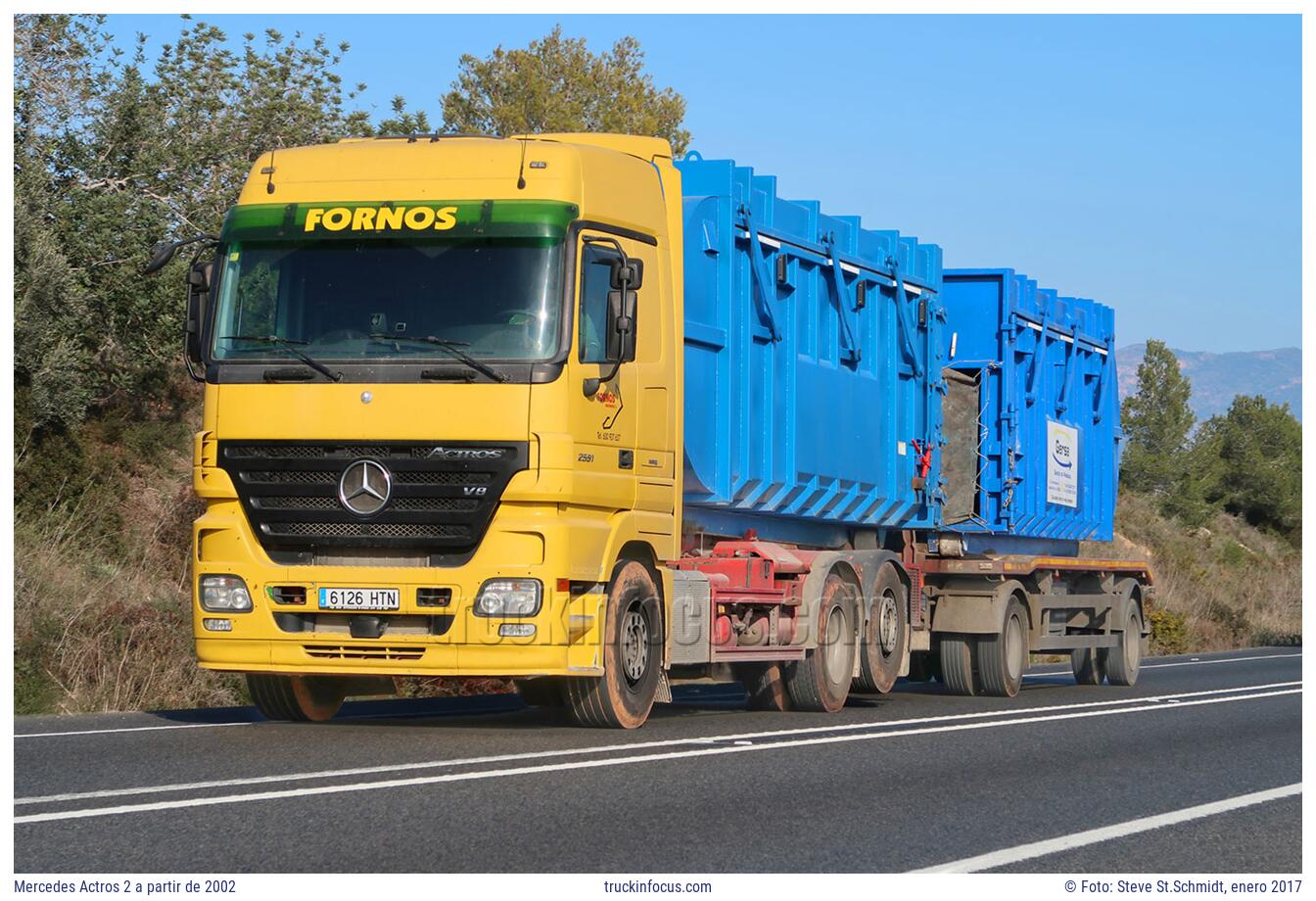 Mercedes Actros 2 a partir de 2002 Foto enero 2017