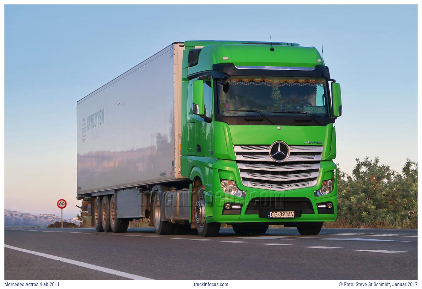 Mercedes Actros 4 ab 2011 Foto Januar 2017