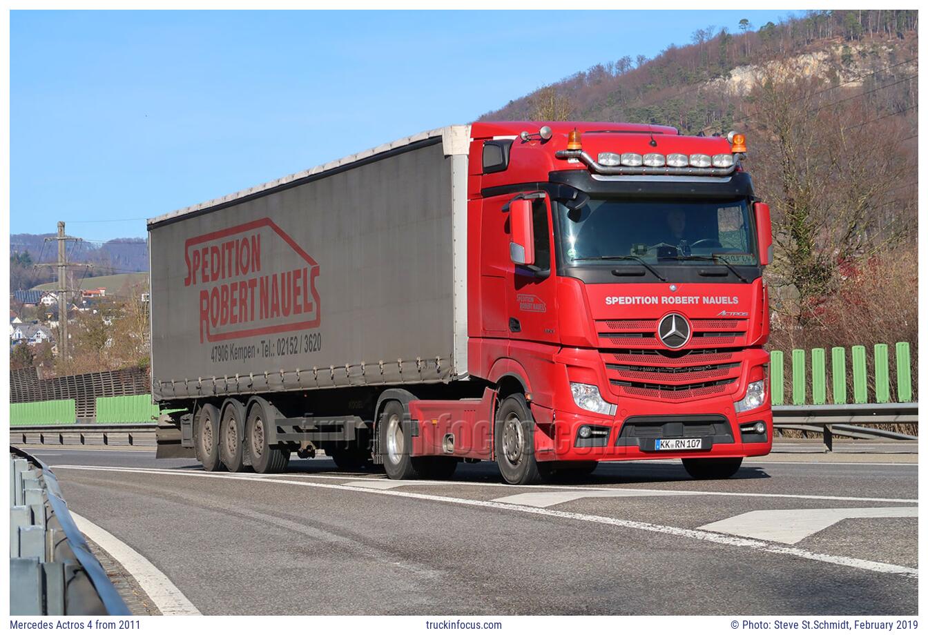 Mercedes Actros 4 from 2011 Photo February 2019