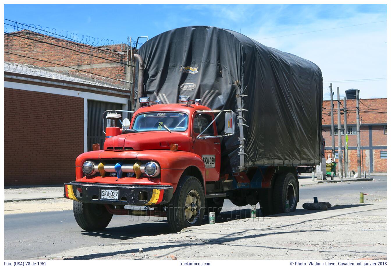 Ford (USA) V8 de 1952 Photo janvier 2018