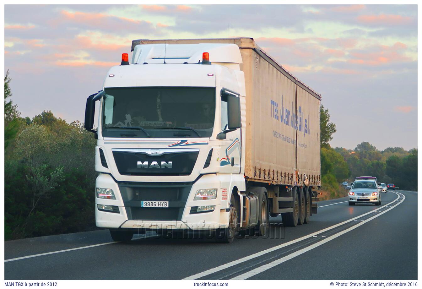 MAN TGX à partir de 2012 Photo décembre 2016