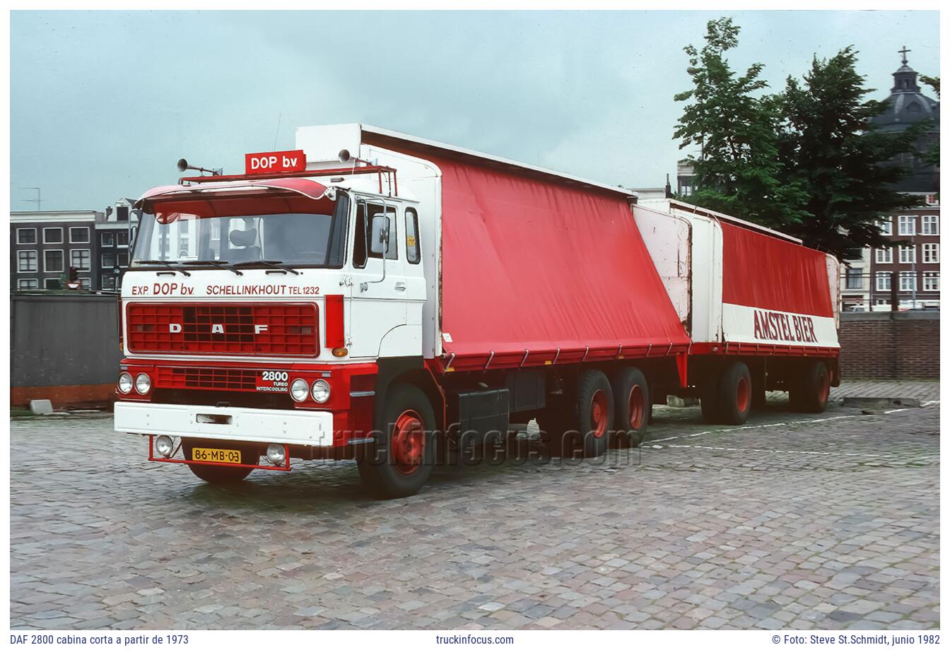 DAF 2800 cabina corta a partir de 1973 Foto junio 1982