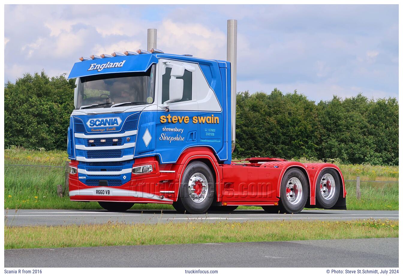 Scania R from 2016 Photo July 2024