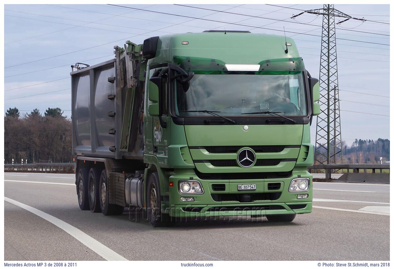 Mercedes Actros MP 3 de 2008 à 2011 Photo mars 2018