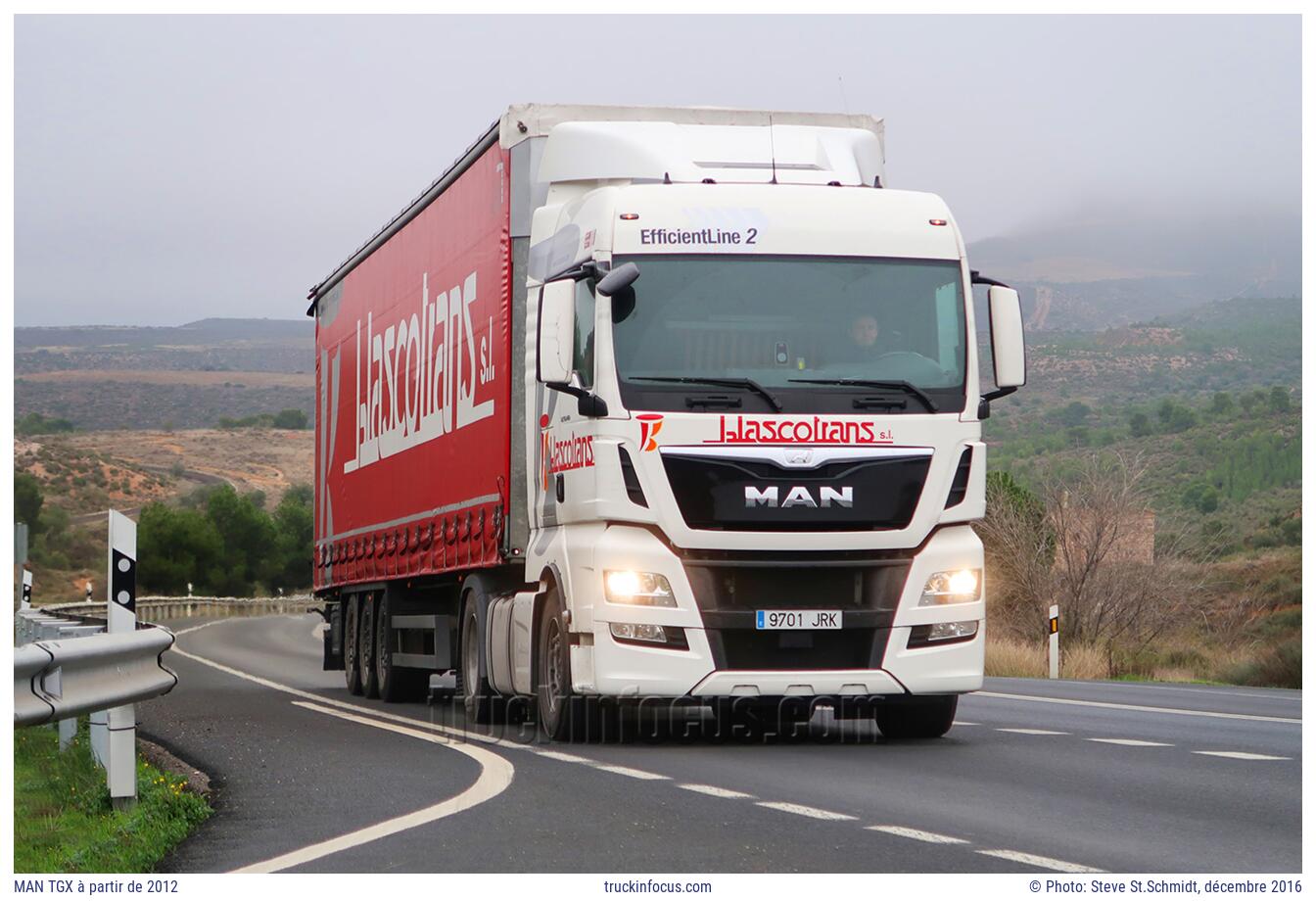 MAN TGX à partir de 2012 Photo décembre 2016