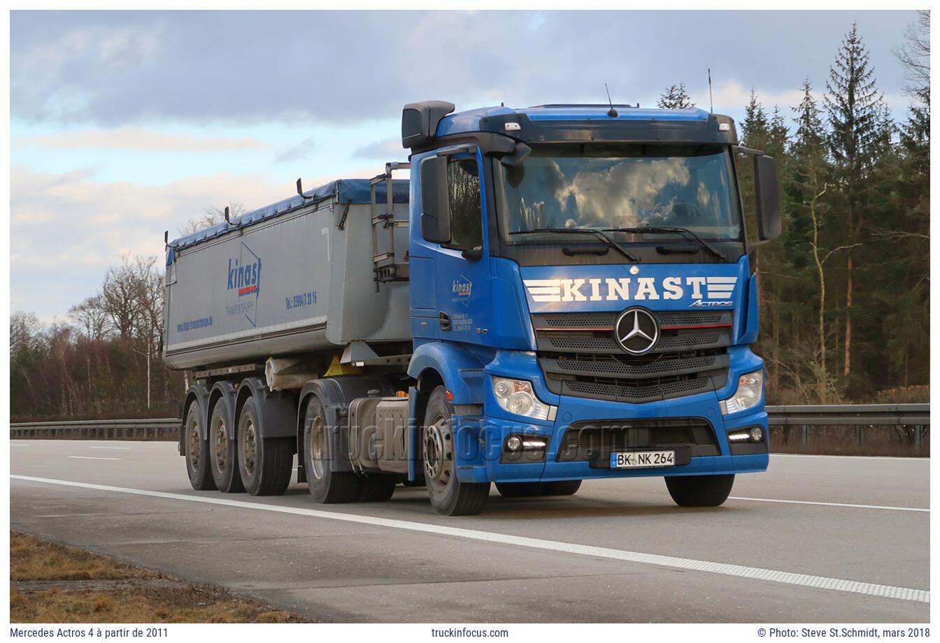 Mercedes Actros 4 à partir de 2011 Photo mars 2018