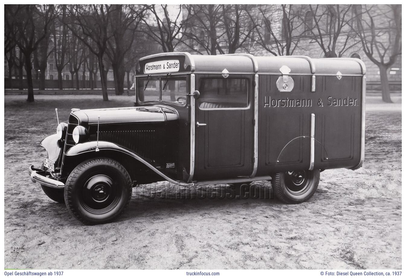 Opel Geschäftswagen ab 1937 Foto ca. 1937