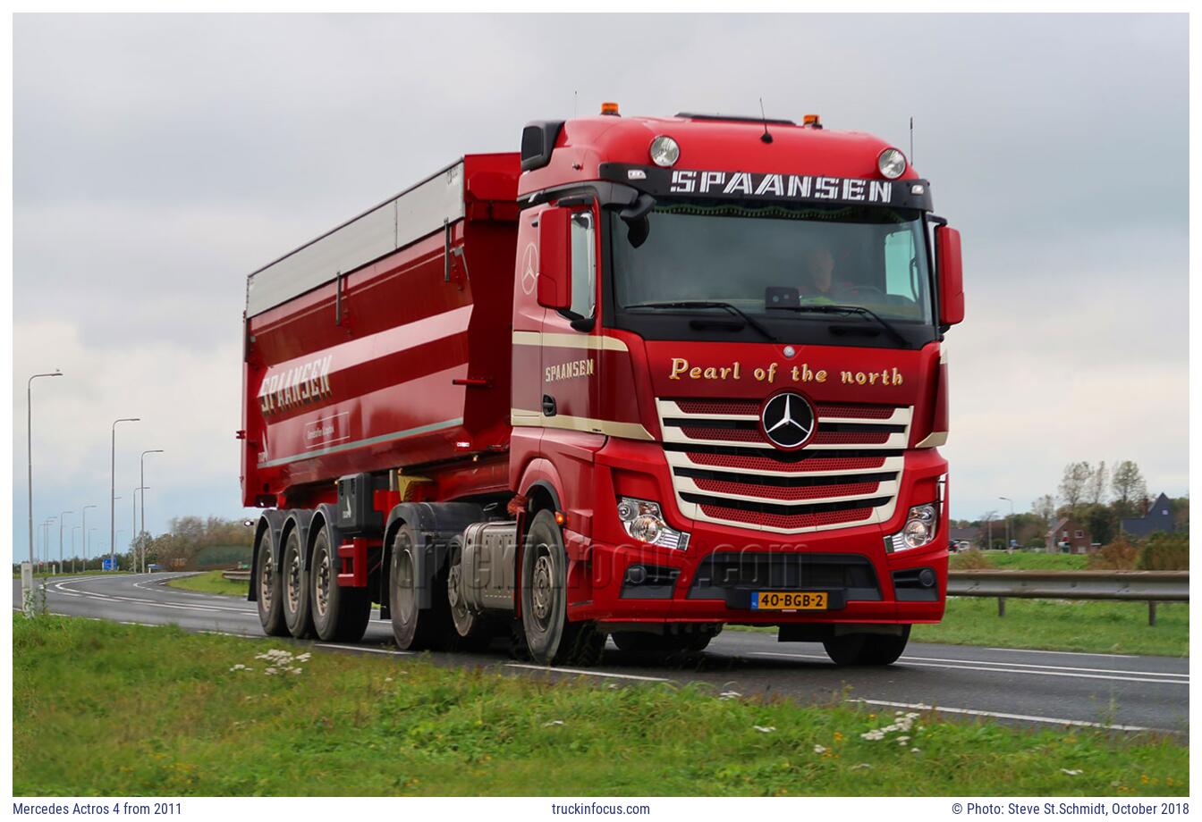 Mercedes Actros 4 from 2011 Photo October 2018