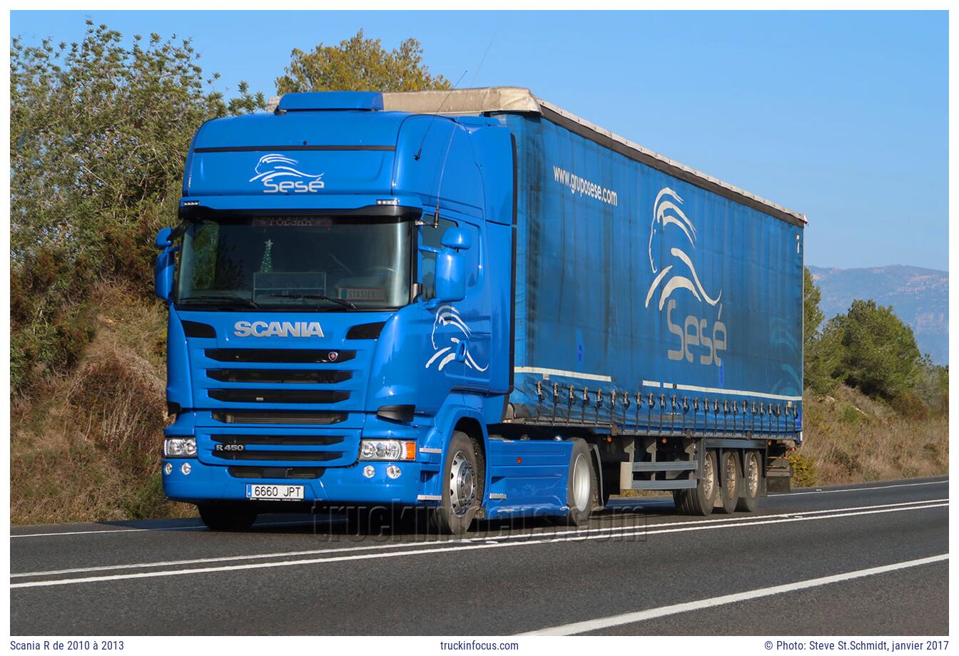 Scania R de 2010 à 2013 Photo janvier 2017