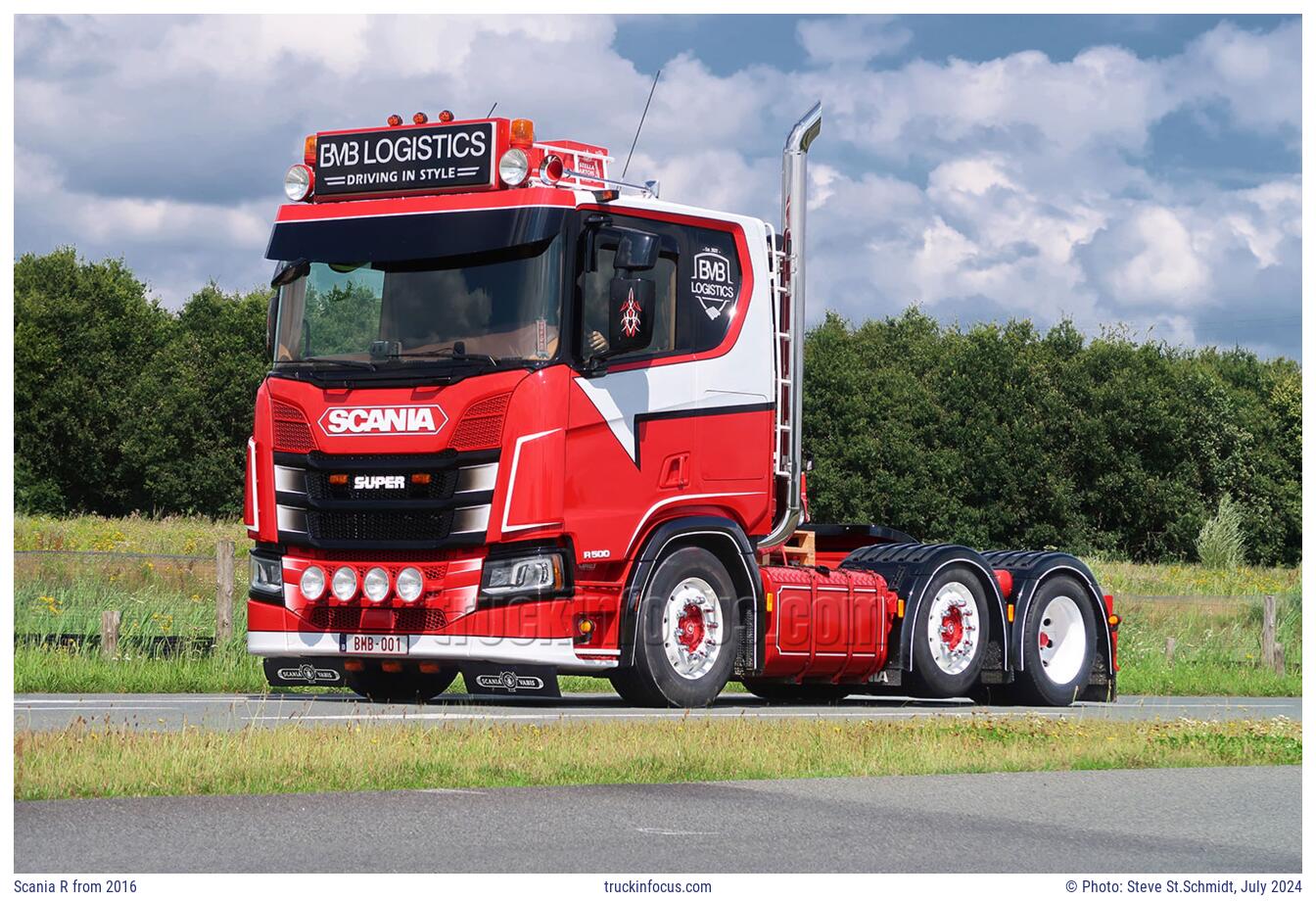 Scania R from 2016 Photo July 2024