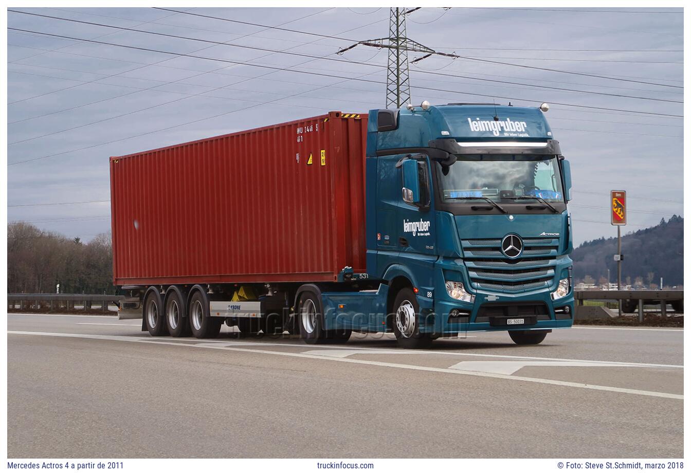 Mercedes Actros 4 a partir de 2011 Foto marzo 2018