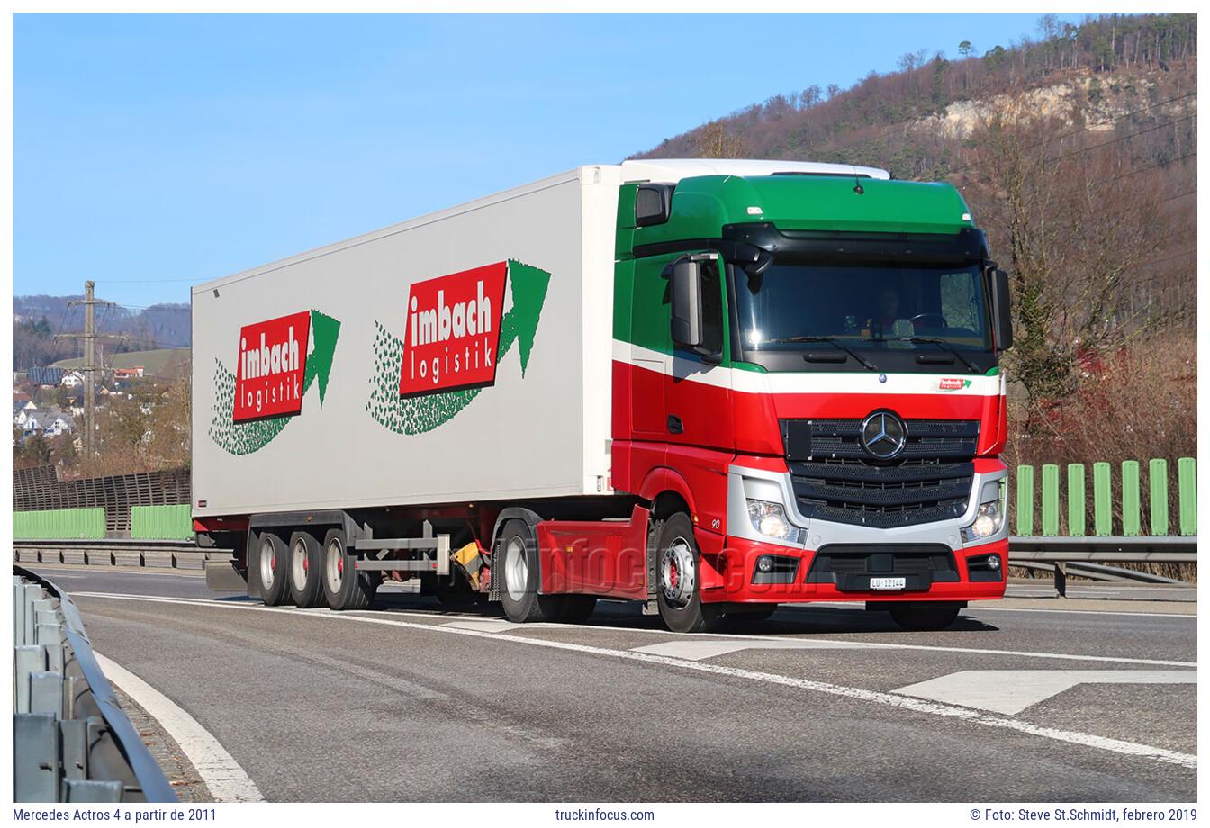 Mercedes Actros 4 a partir de 2011 Foto febrero 2019