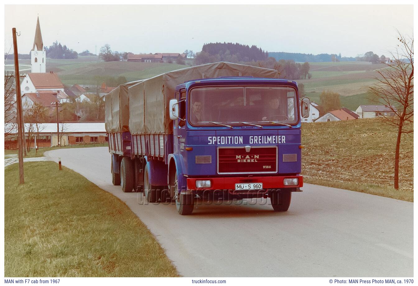 MAN with F7 cab from 1967 Photo ca. 1970