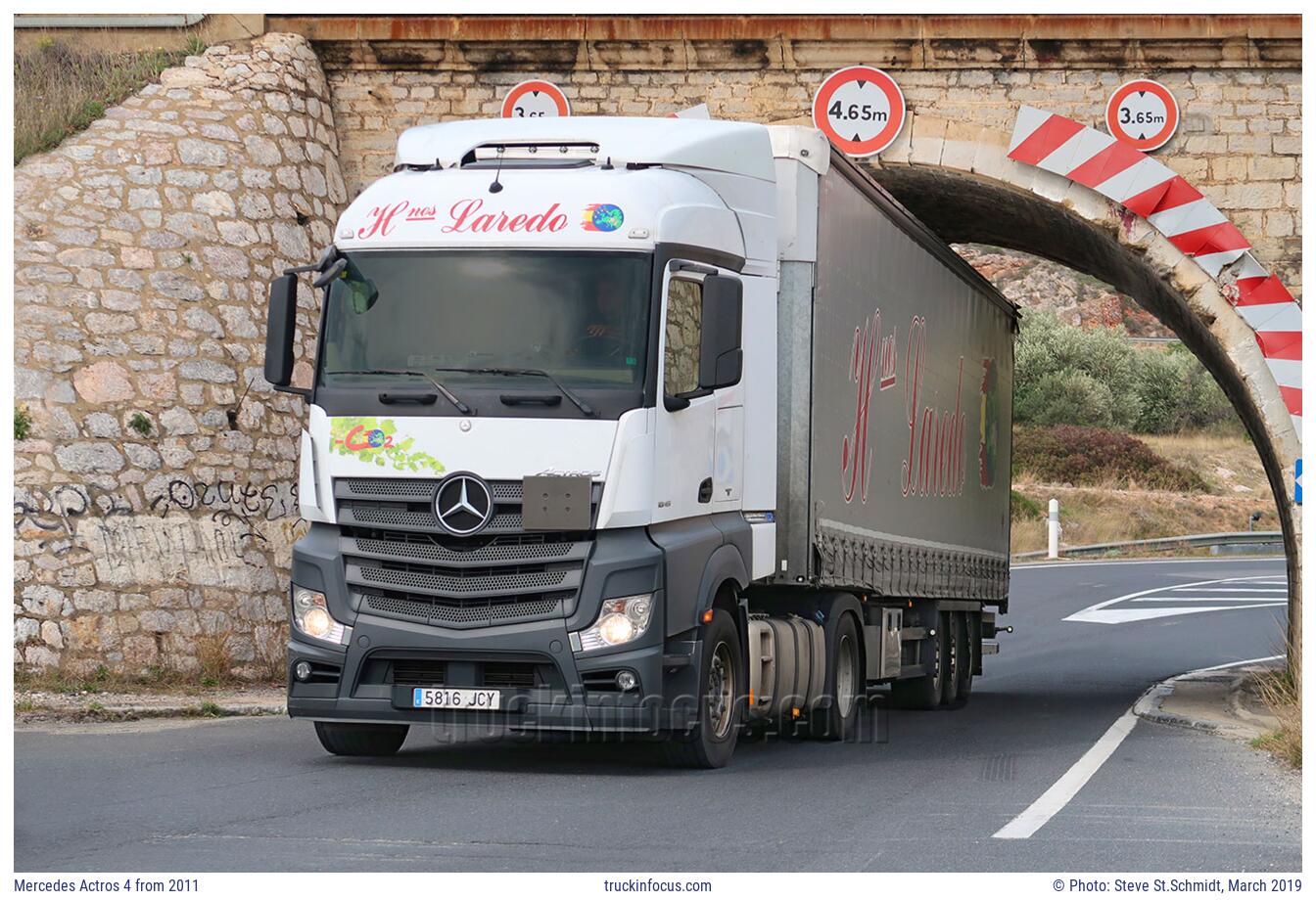 Mercedes Actros 4 from 2011 Photo March 2019