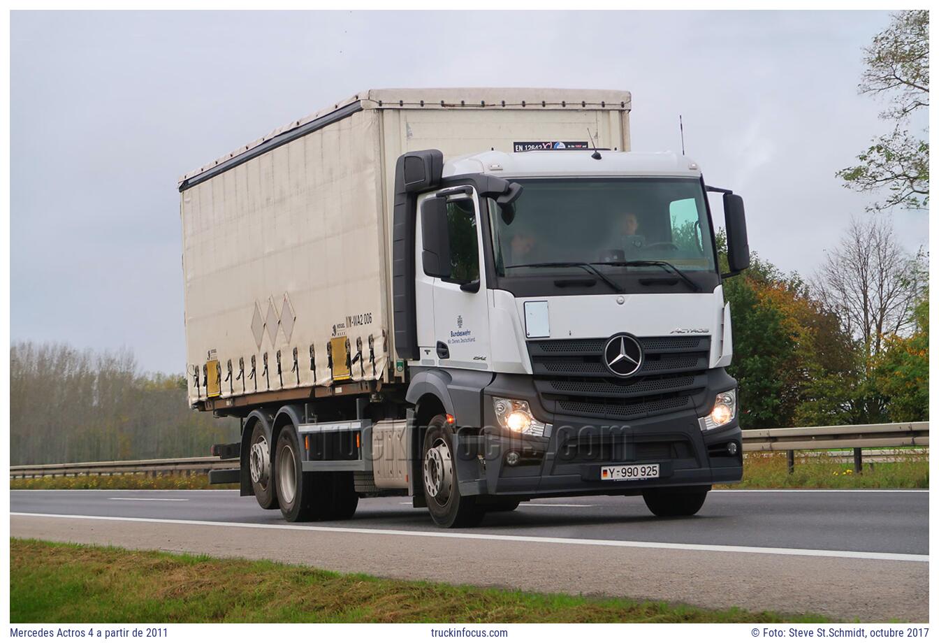 Mercedes Actros 4 a partir de 2011 Foto octubre 2017