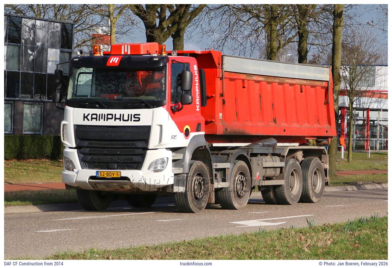 DAF CF Construction from 2014 Photo February 2026
