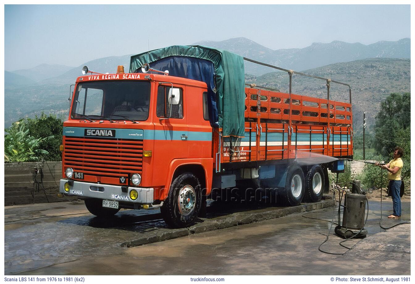 Scania LBS 141 from 1976 to 1981 (6x2) Photo August 1981