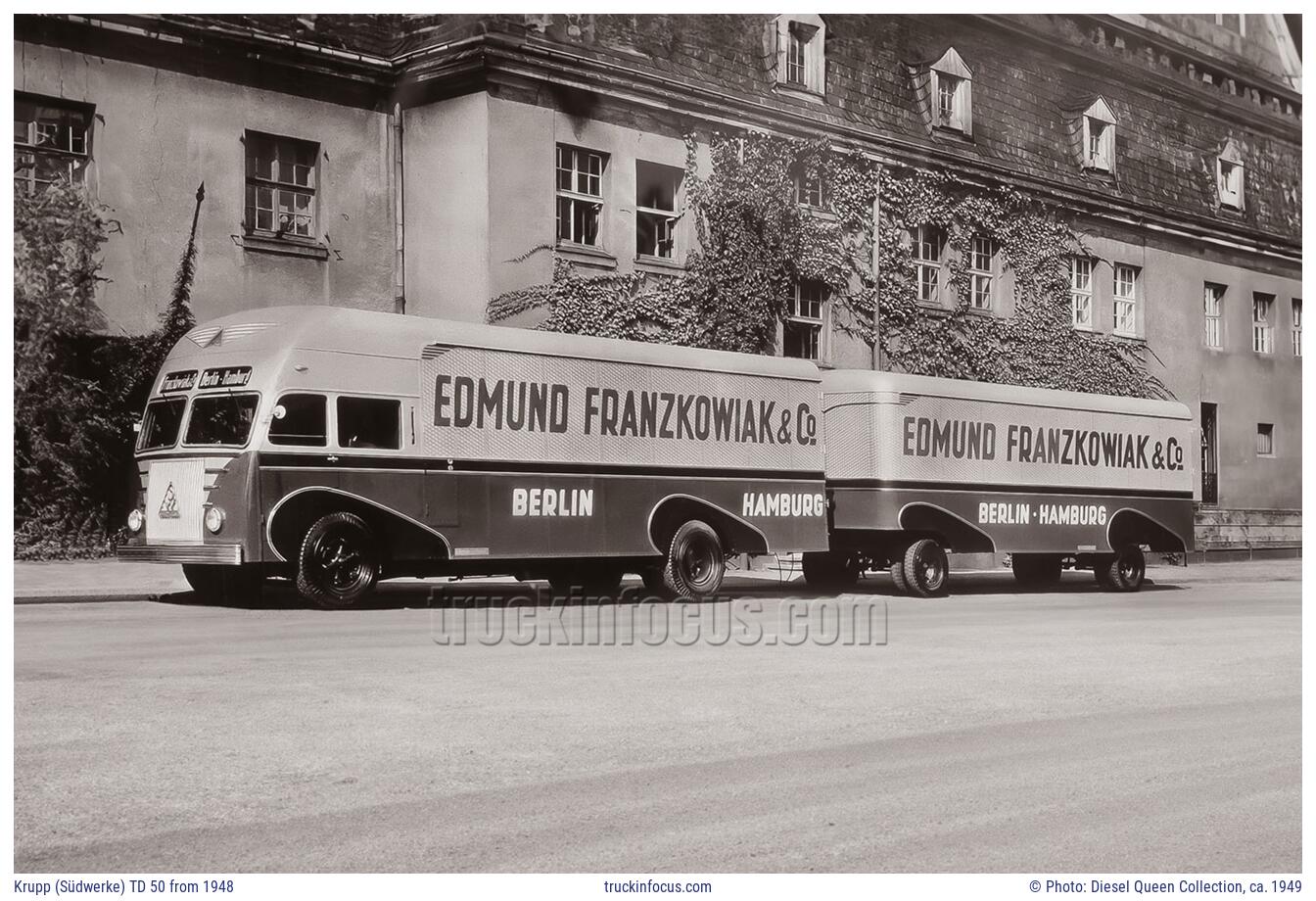 Krupp (Südwerke) TD 50 from 1948 Photo ca. 1949