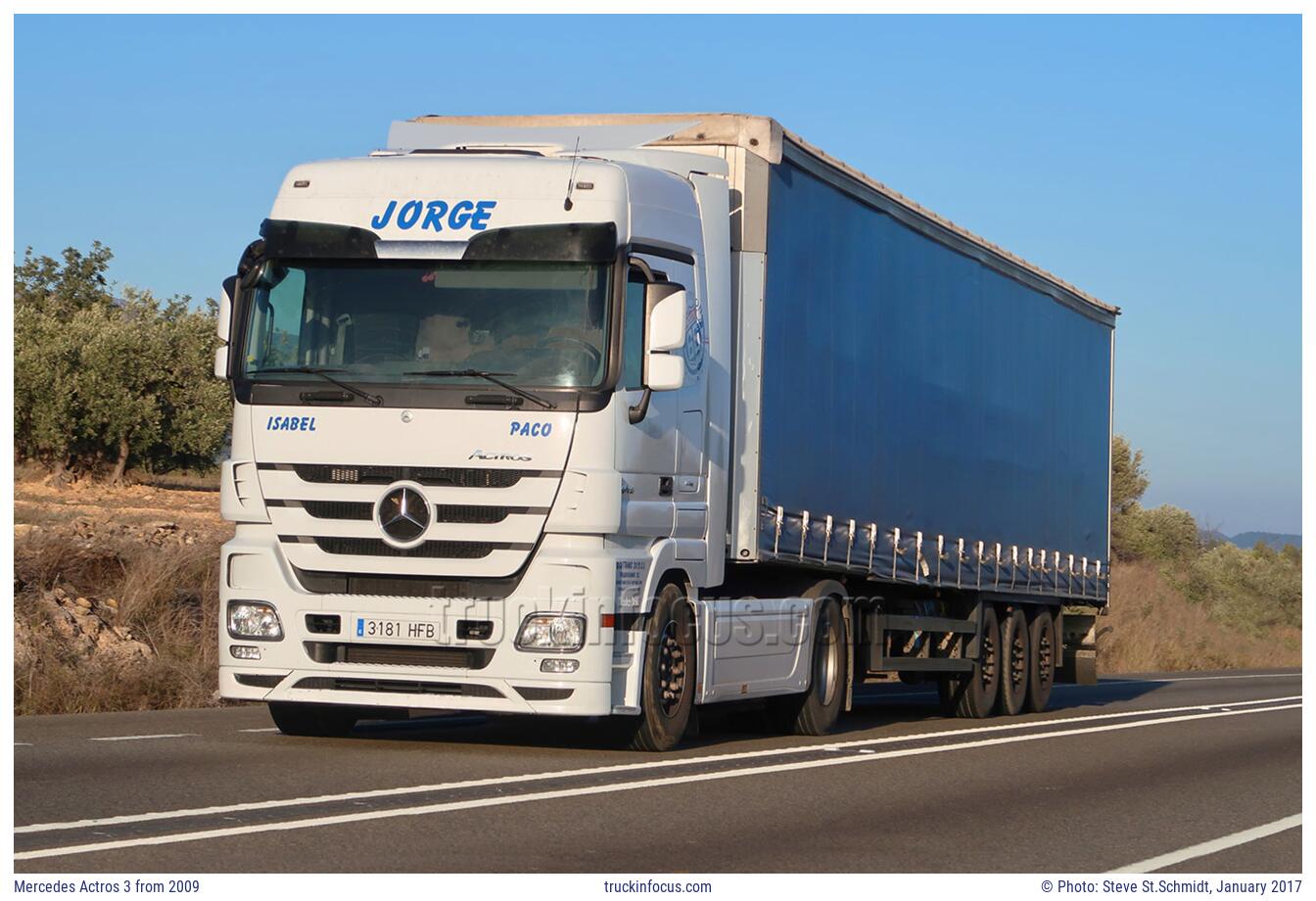 Mercedes Actros 3 from 2009 Photo January 2017