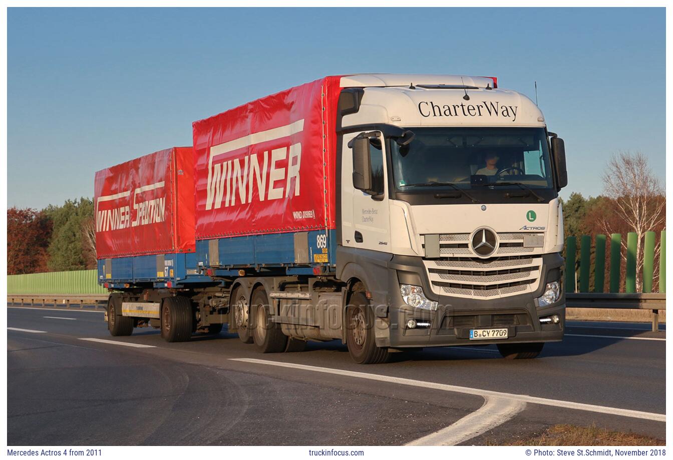 Mercedes Actros 4 from 2011 Photo November 2018