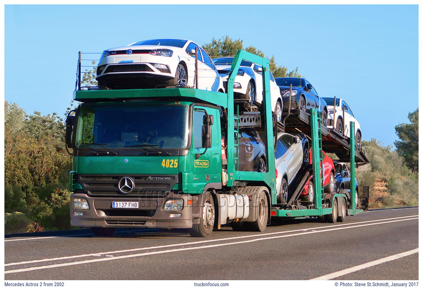 Mercedes Actros 2 from 2002 Photo January 2017