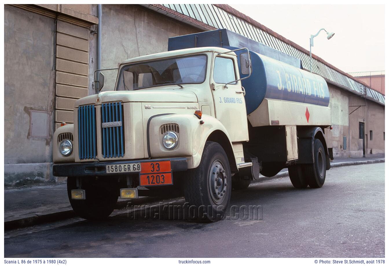 Scania L 86 de 1975 à 1980 (4x2) Photo août 1978