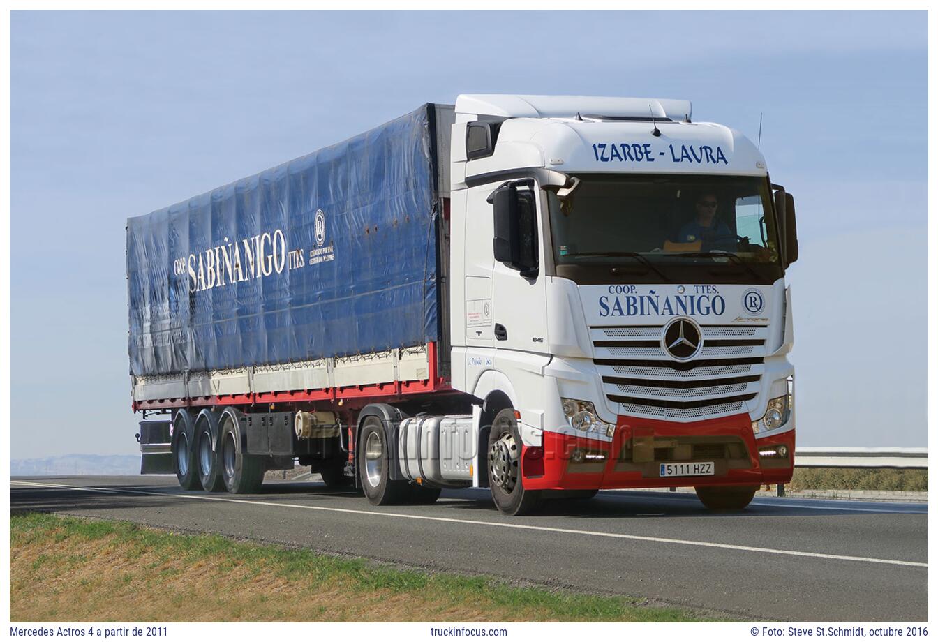 Mercedes Actros 4 a partir de 2011 Foto octubre 2016