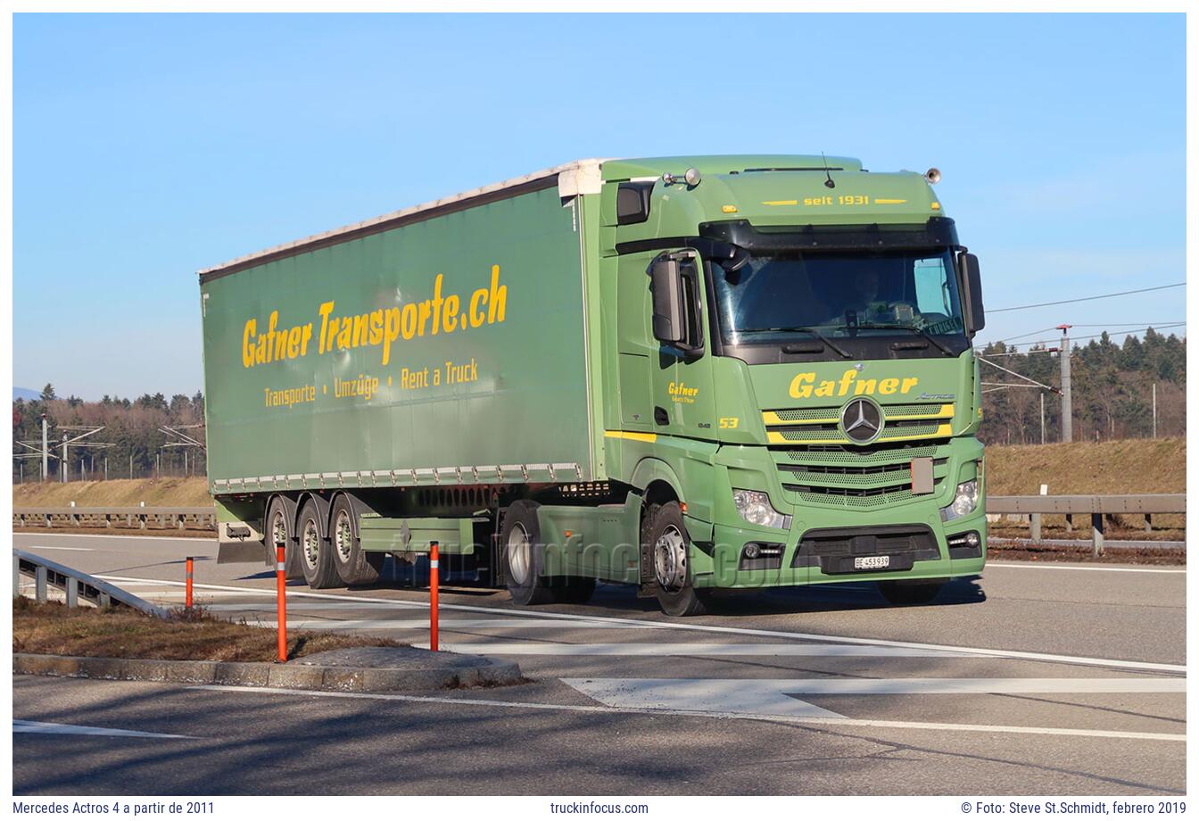 Mercedes Actros 4 a partir de 2011 Foto febrero 2019