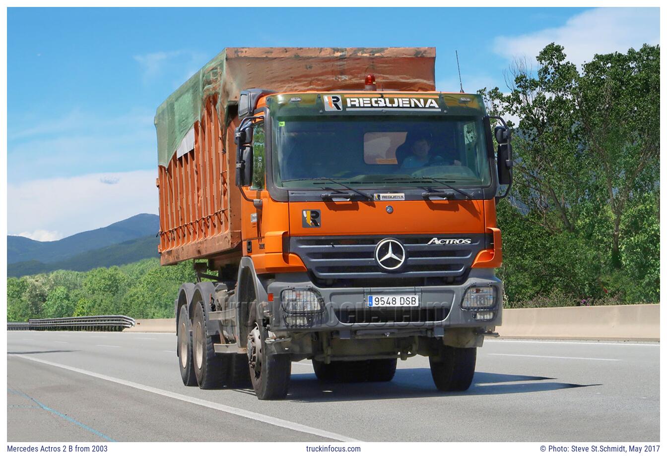 Mercedes Actros 2 B from 2003 Photo May 2017