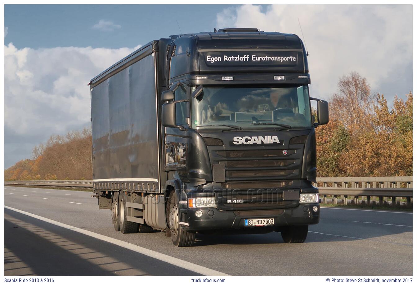 Scania R de 2013 à 2016 Photo novembre 2017