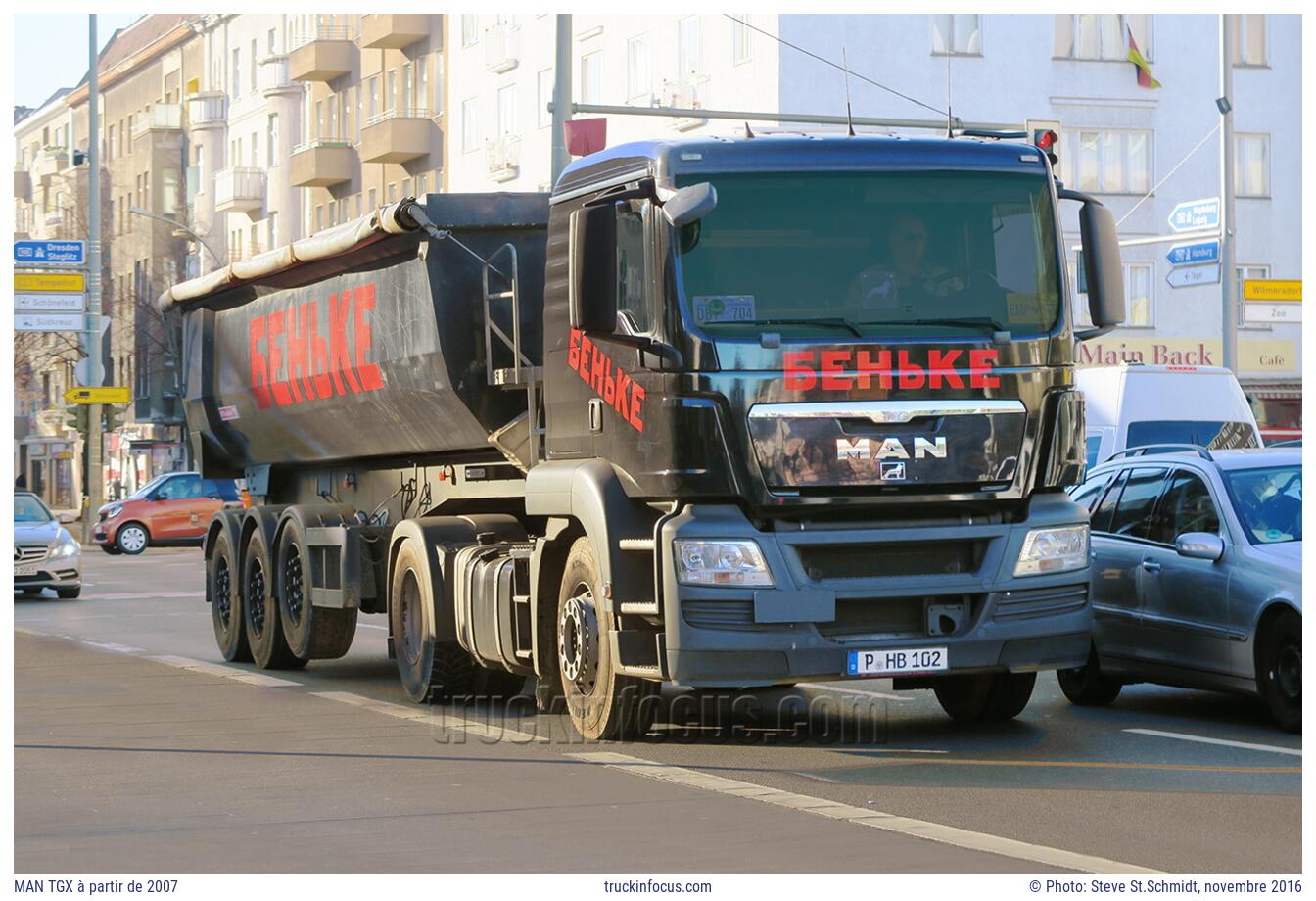 MAN TGX à partir de 2007 Photo novembre 2016