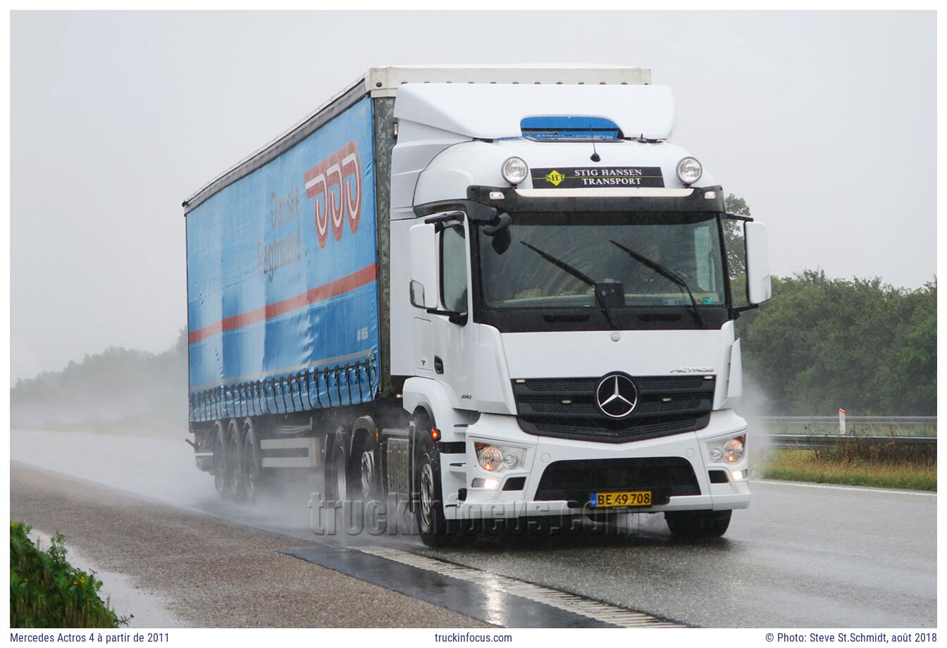 Mercedes Actros 4 à partir de 2011 Photo août 2018