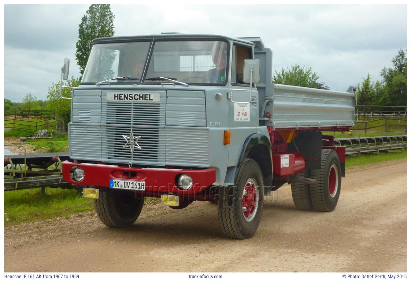Henschel F 161 AK from 1967 to 1969 Photo May 2015