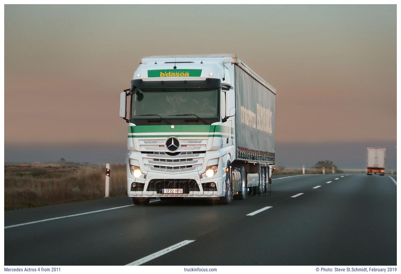 Mercedes Actros 4 from 2011 Photo February 2019