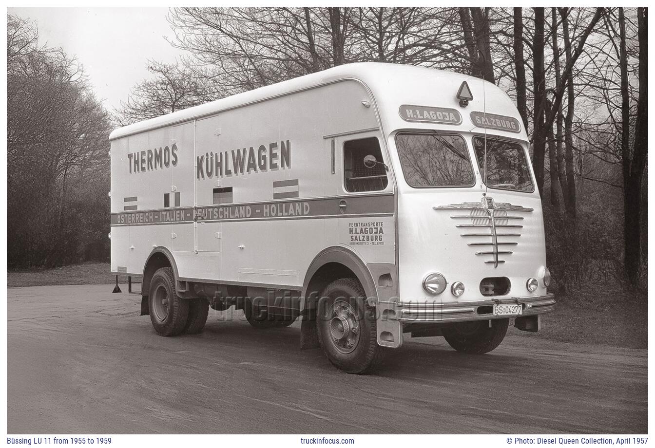 Büssing LU 11 from 1955 to 1959 Photo April 1957